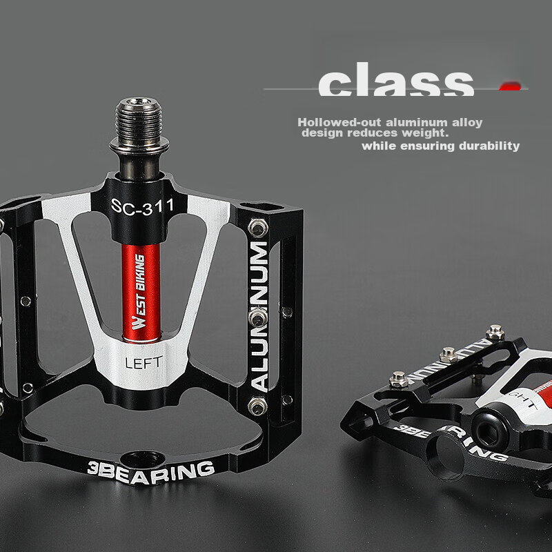 WestBiking Sanpeilin Bicycle Pedals, Aluminum Alloy Mountain Bike Universal Bear...