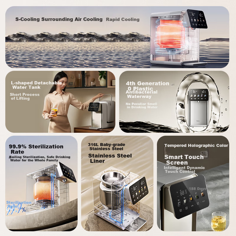 Midea Xiaomofang Pro Electric Water Kettle, Drinking Water Dispenser, Electric K...