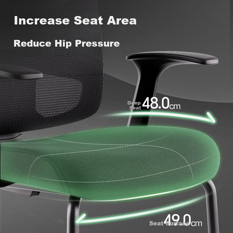 Deli 4900M Business Office Computer Chair Enterprise Procurement Bow Chair Expan...