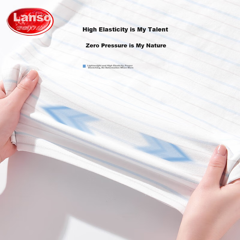 LangSha Boys' Summer Thin Cotton Pajamas Set Short Sleeve Home Wear Light Blue 1...