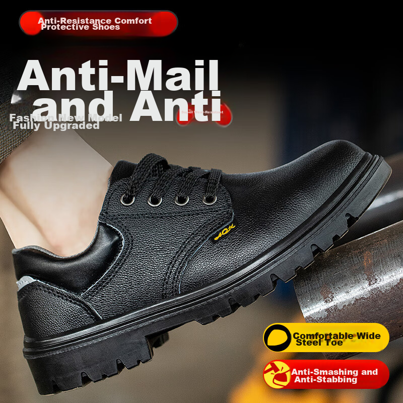 Old Butler Safety Shoes for Men, Anti-Smashing, Anti-Puncture, LA Steel Toe, Ste...