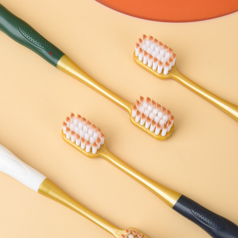 BRUSHING BEAR Toothbrush Wide Head High Density Soft Bristles Gum Care Adult Men...