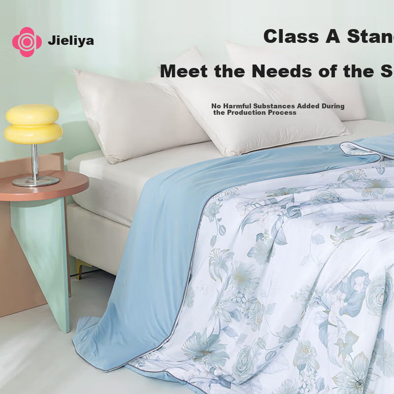 Jieliya A-Class Fabric Cooling Silk Summer Quilt, Cooling Value 0.28, Summer Ice...