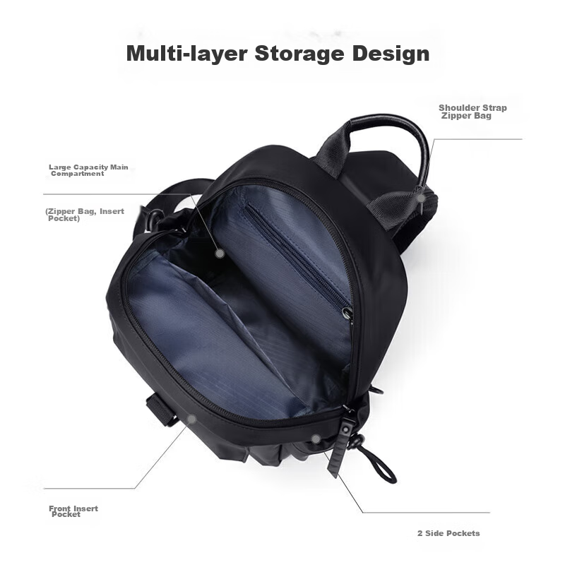 Golf Chest Bag, Men's Crossbody Bag, Large Capacity Shoulder Bag, Casual Sports...