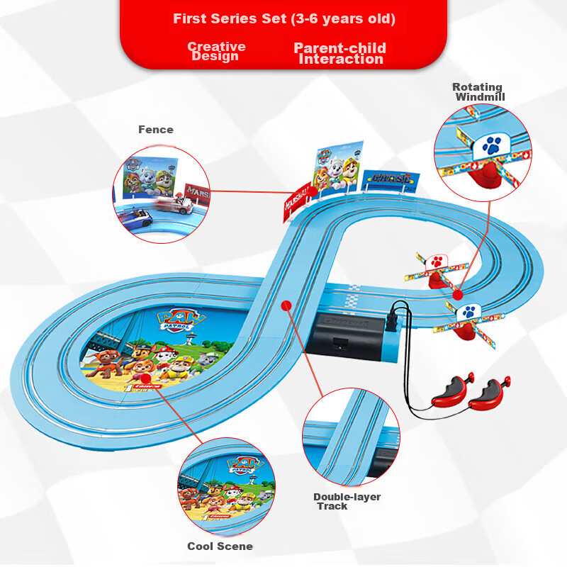 Carrera Track Racing Car First Series Paw Patrol Children's Toy, Boys' Gift, Two...