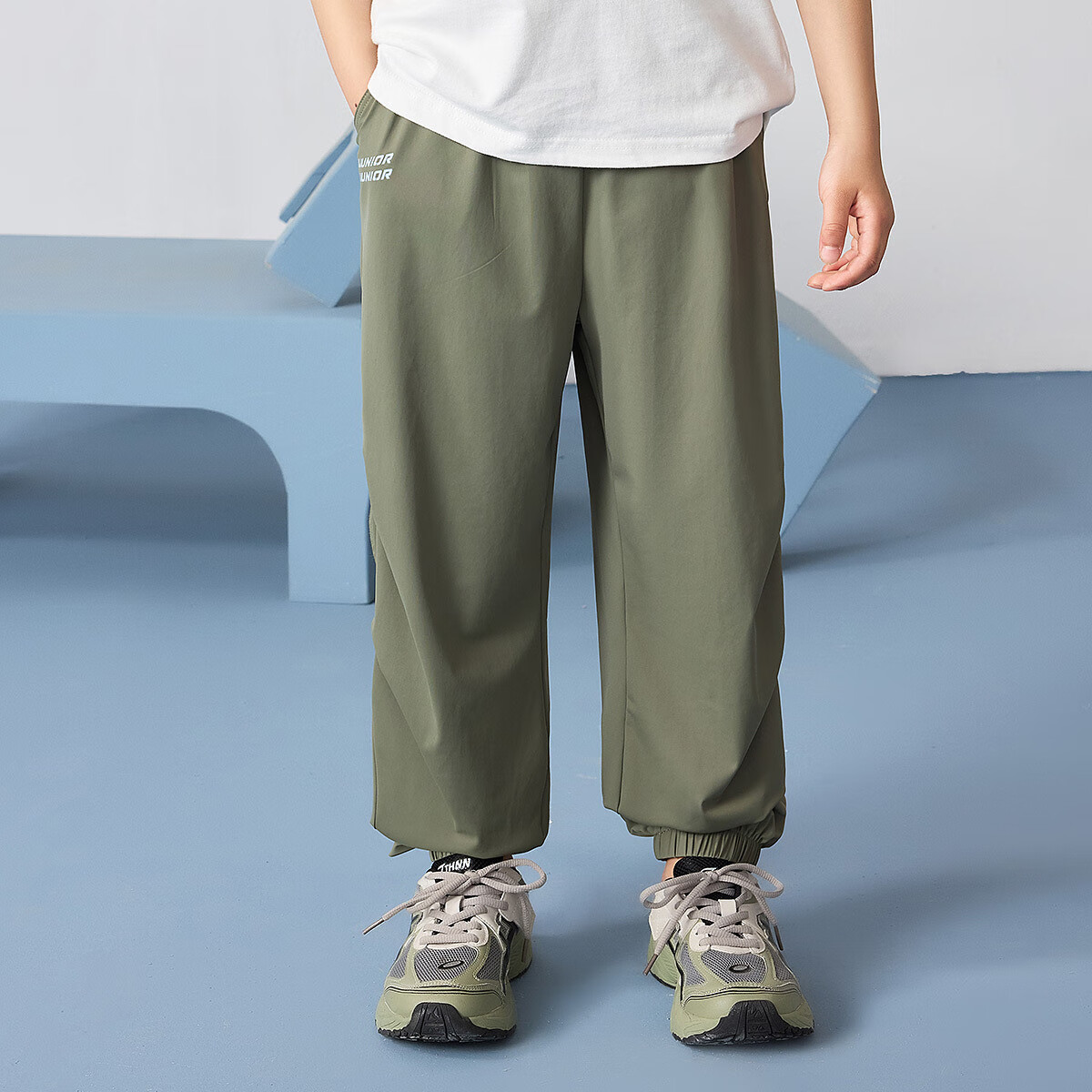 ASK JUNIOR Boys' 2025 Summer Casual Loose-Fit Cool Sports Pants Children's Cuffe...