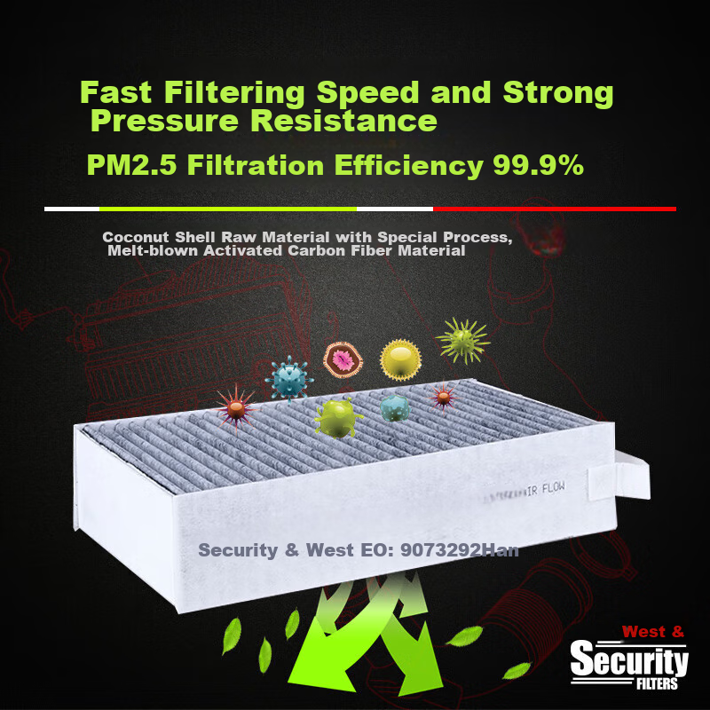 Weisite Activated Carbon Air Conditioning Filter MK7500, Suitable for Trumpchi G...