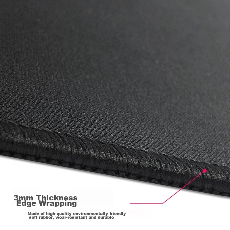 Feidun LESAILES Gray Striped Gaming Mouse Pad, Large Size, Locking Edge, Thicken...