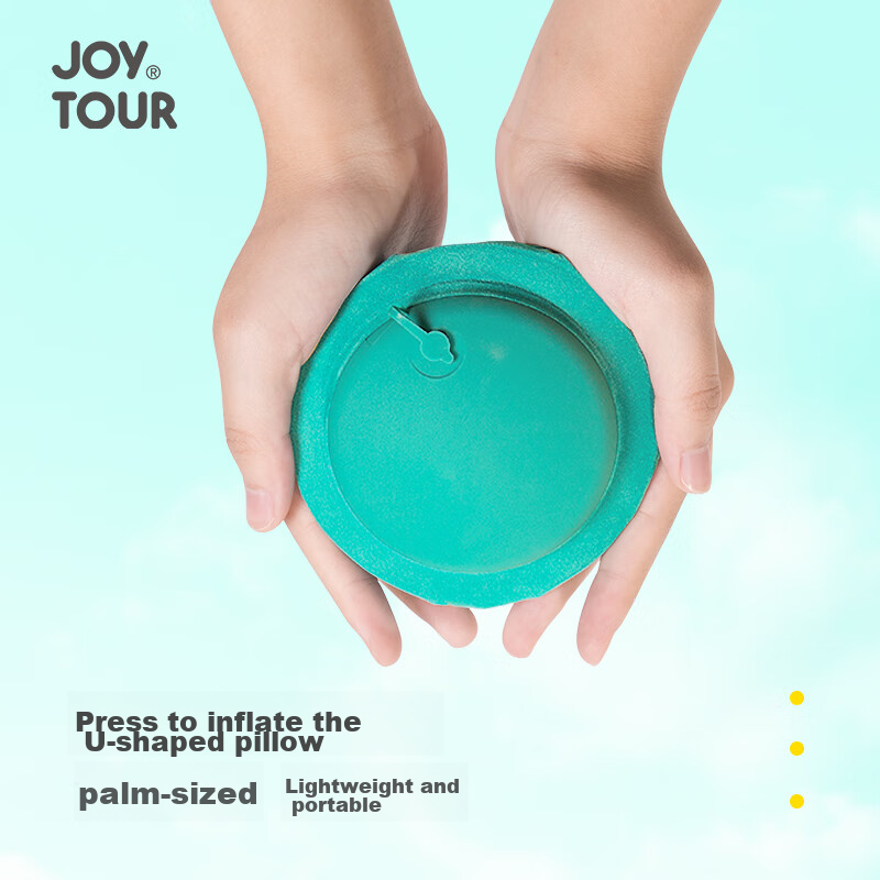 JOYTOUR U-Shaped Pillow with Air Cushion, Portable Travel Neck Pillow, Neck Supp...