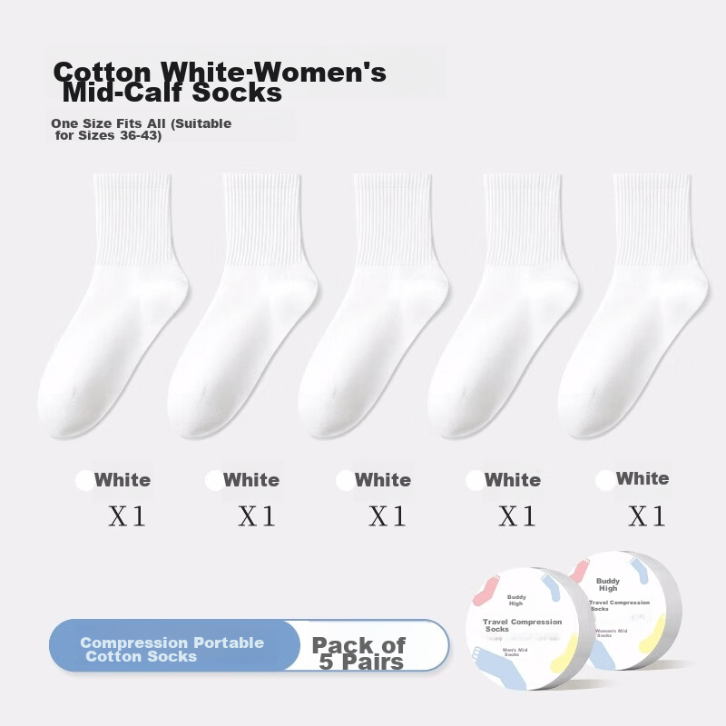 BADIGAO Disposable Socks for Men And Women, Spring And Summer Thick Travel Compr...