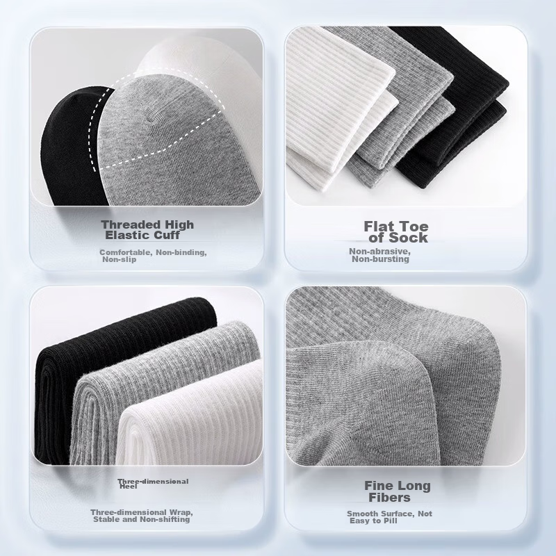 BADIGAO Disposable Socks for Men And Women, Spring And Summer Thick Travel Compr...