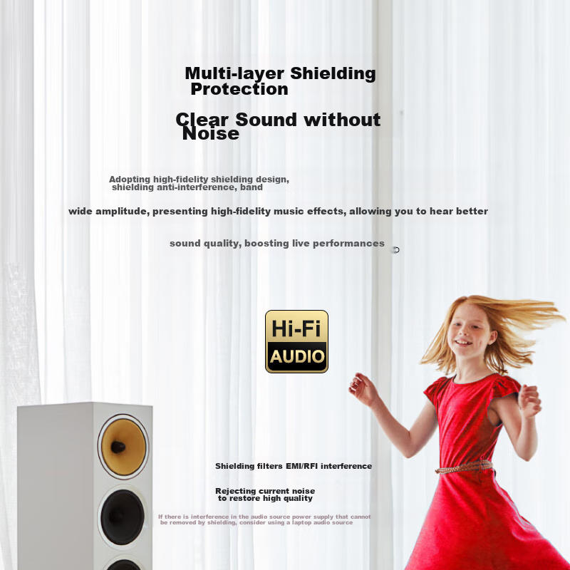 SKW High-Fidelity XLR Balanced Cable, Male to Female Audio Cable, Decoder for Pr...