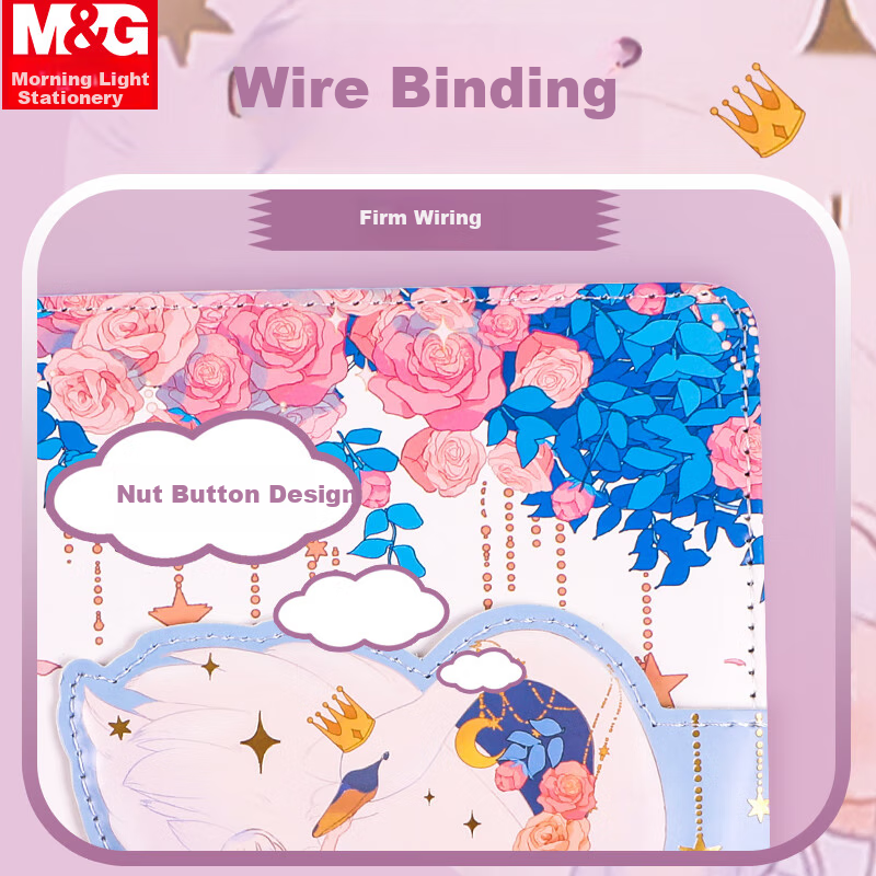 Chenguang (M&G) 32K/80-Page Magnetic Clasp Notebook, Student Journal, DIY Handma...