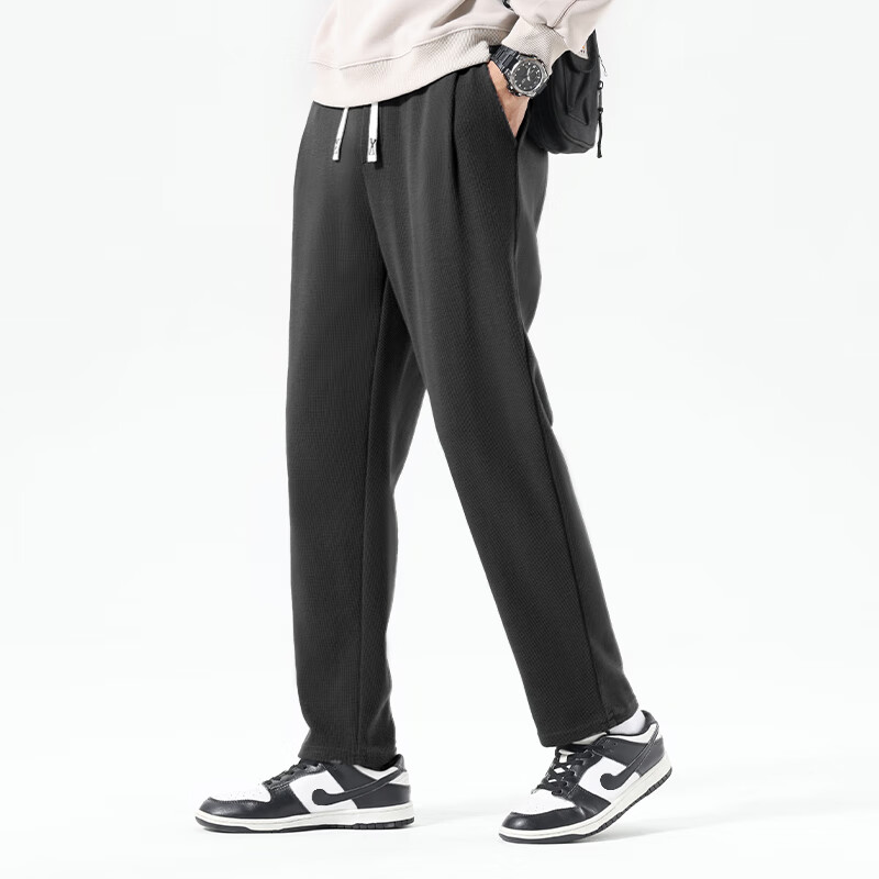 Warrior Men's Summer Thin Casual Sports Pants Youth Loose Men's Pants Khaki 2XL