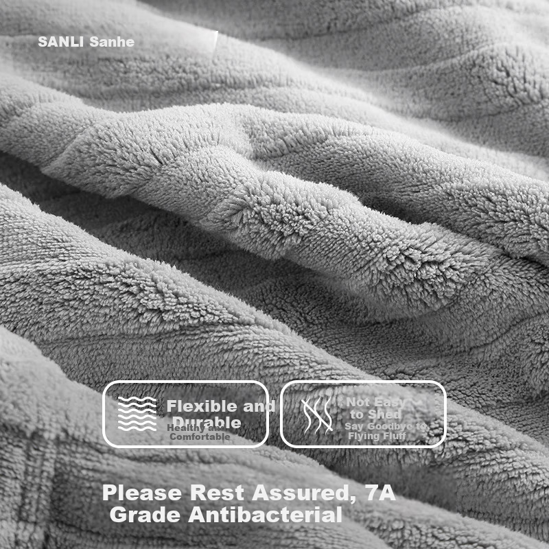 Sanli 7A Antibacterial Household Towels, Cloud-Soft, Absorbent, Quick-Drying, 2-...