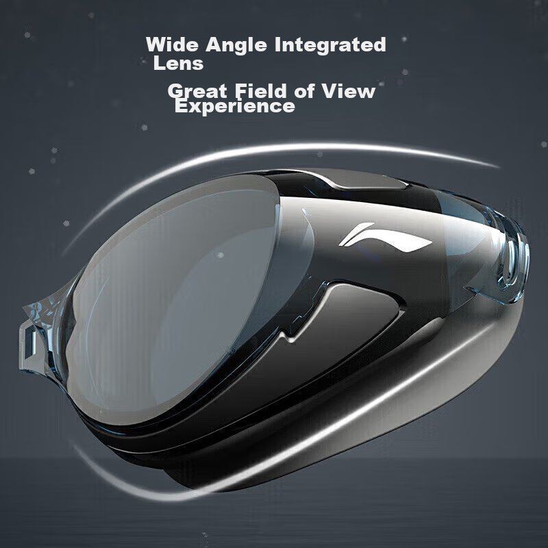 LI-NING Swimming Goggles And Cap, Waterproof And Anti-Fog, for Men And Women, Hi...