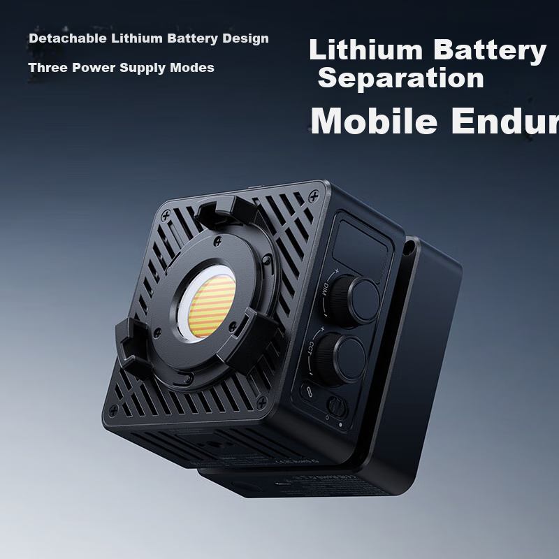 Ulanzi 65W Dual-Color Temperature COB Fill Light, Small Square Light Set, Live S...