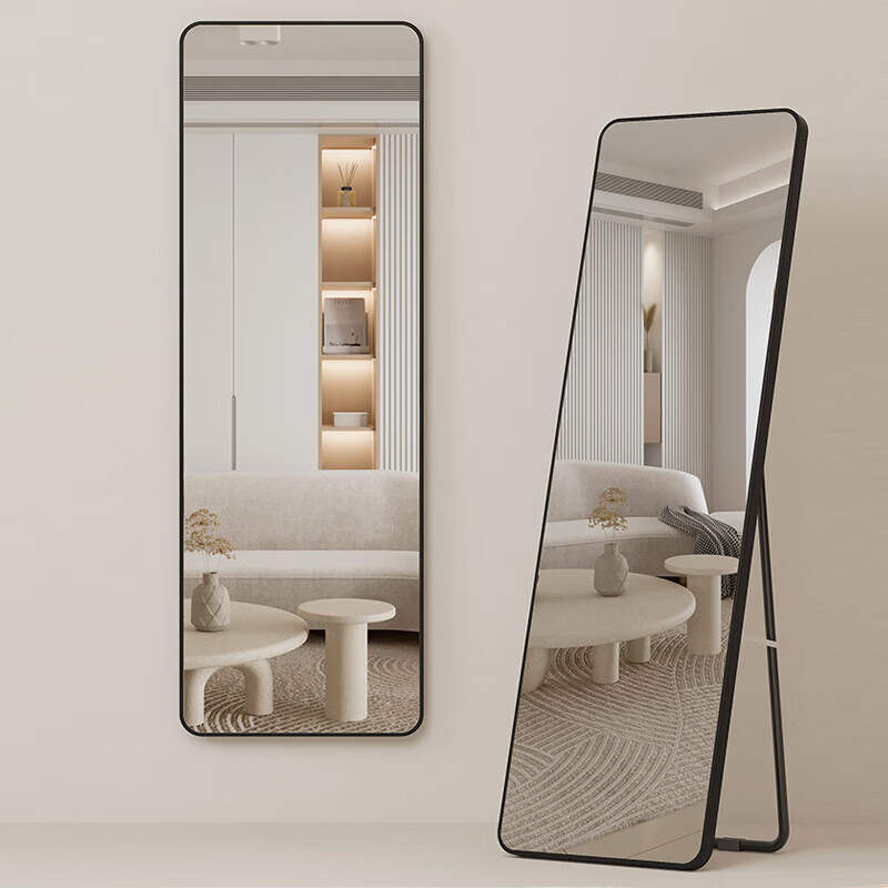 Milin Full-Length Mirror, Floor Mirror, Door-Mounted Mirror, Clothing Store Fitt...