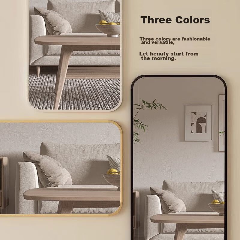 Milin Full-Length Mirror, Floor Mirror, Door-Mounted Mirror, Clothing Store Fitt...