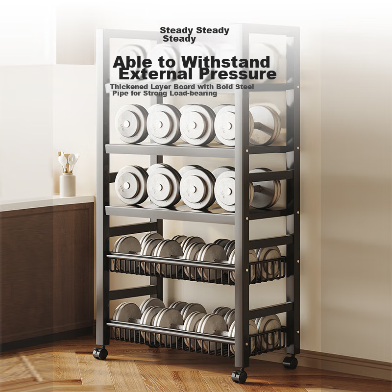 Yicainianhuan Kitchen Storage Rack, Floor-Standing Storage Shelf, Multi-Layer Tr...