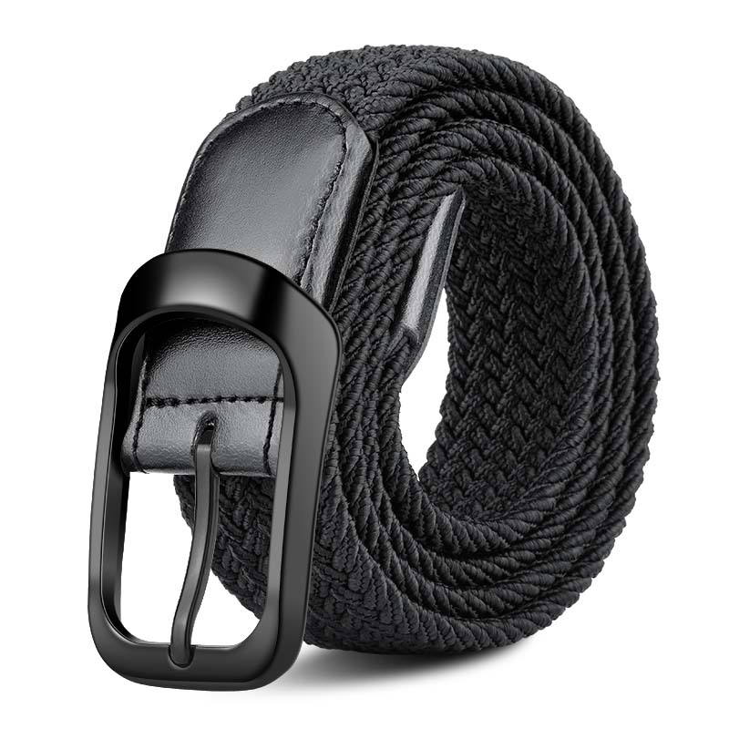 JEVI Men's Versatile Elastic Woven Stretch Belt Men's Decorative Canvas Belt You...