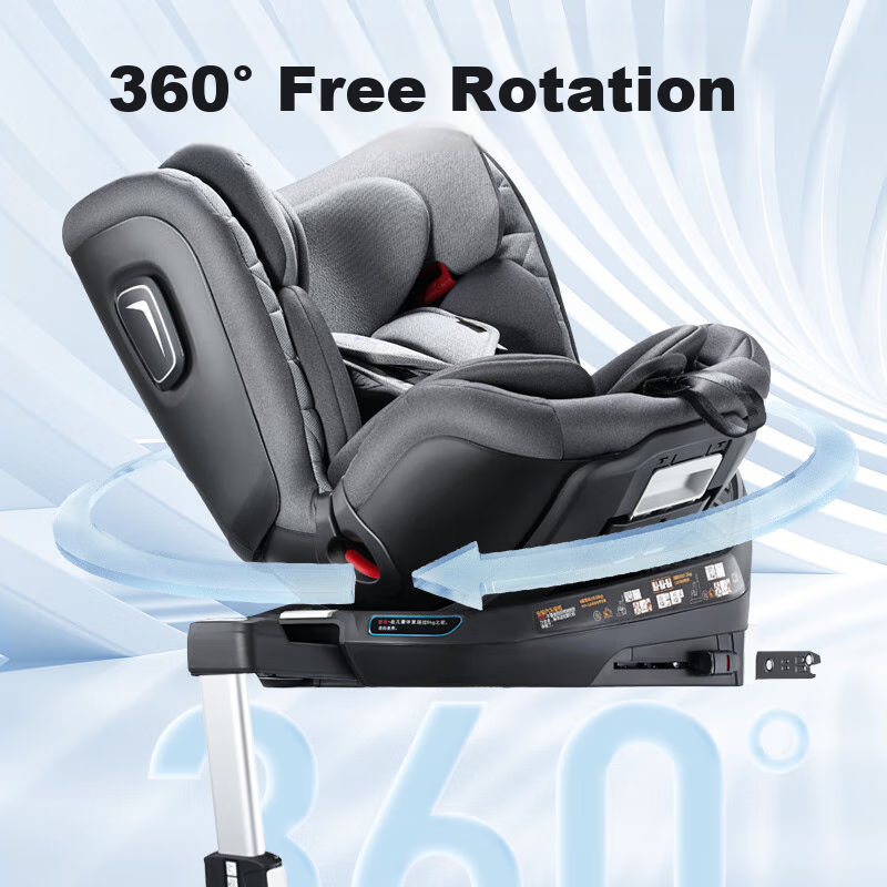 Welldon Smart Turn Child Safety Car Seat for Ages 0-7, ISize Certified, Physical...