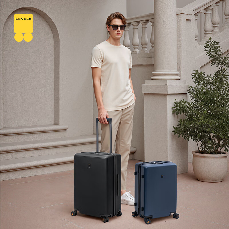 LEVEL8 Luggage Suitcase for Men And Women, Password Lock Carry-On 20-Inch Travel...