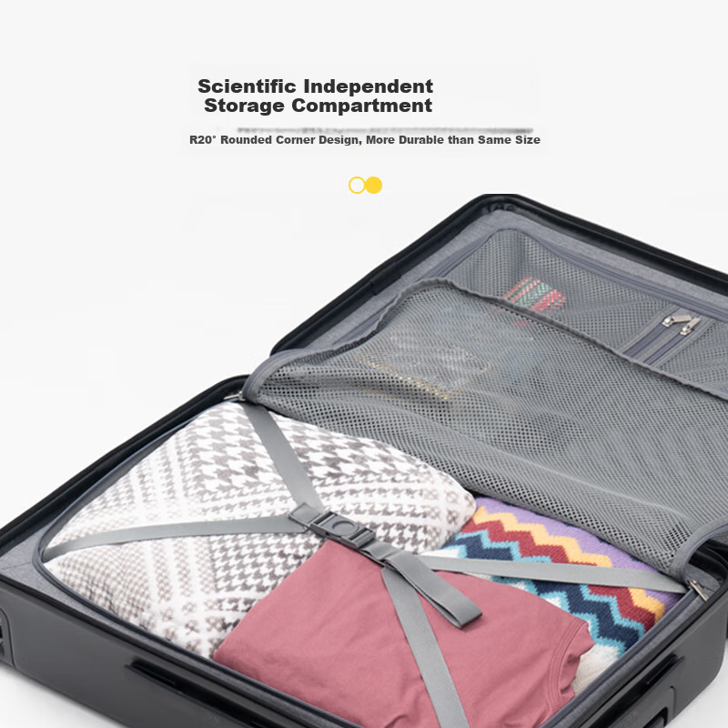 LEVEL8 Luggage Suitcase for Men And Women, Password Lock Carry-On 20-Inch Travel...