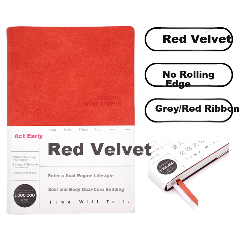 Reading Habit Notebook - Red Velvet