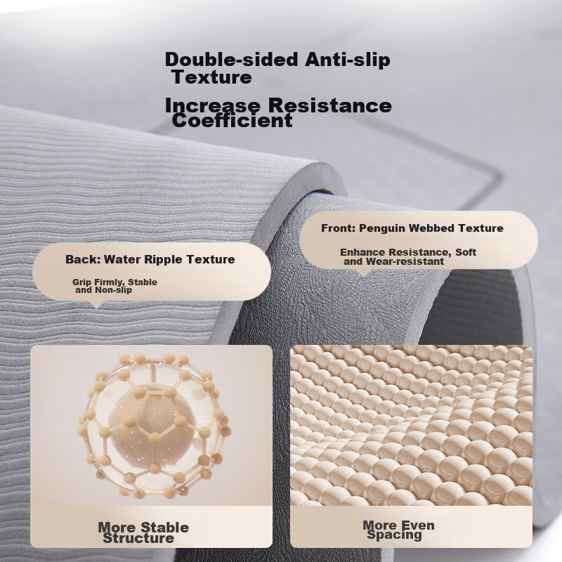 Jingzao Yoga Mat, Fitness Mat, Non-Slip, Thickened And Widened, 183*80cm, for Be...