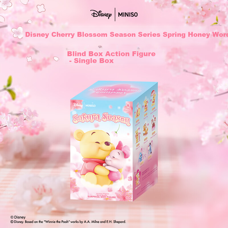 MINISO Disney Cherry Blossom Season Series Spring Honey Words Blind Box Desktop...