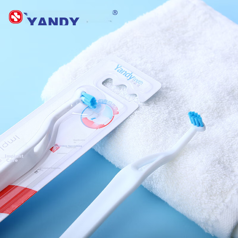 YANDY Dental Implant Brush Single Piece, for Teeth Braces during Orthodontic Tre...