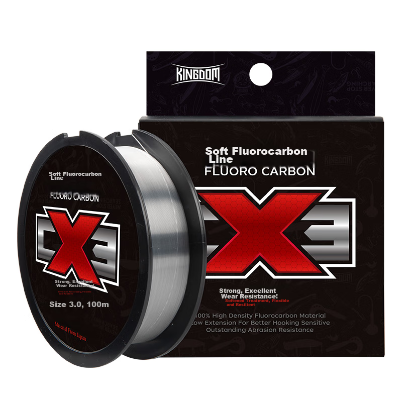 King Lure Fishing Line, Carbon Line, Lure Leader Line, Sub-Line, Flexible Teflon...