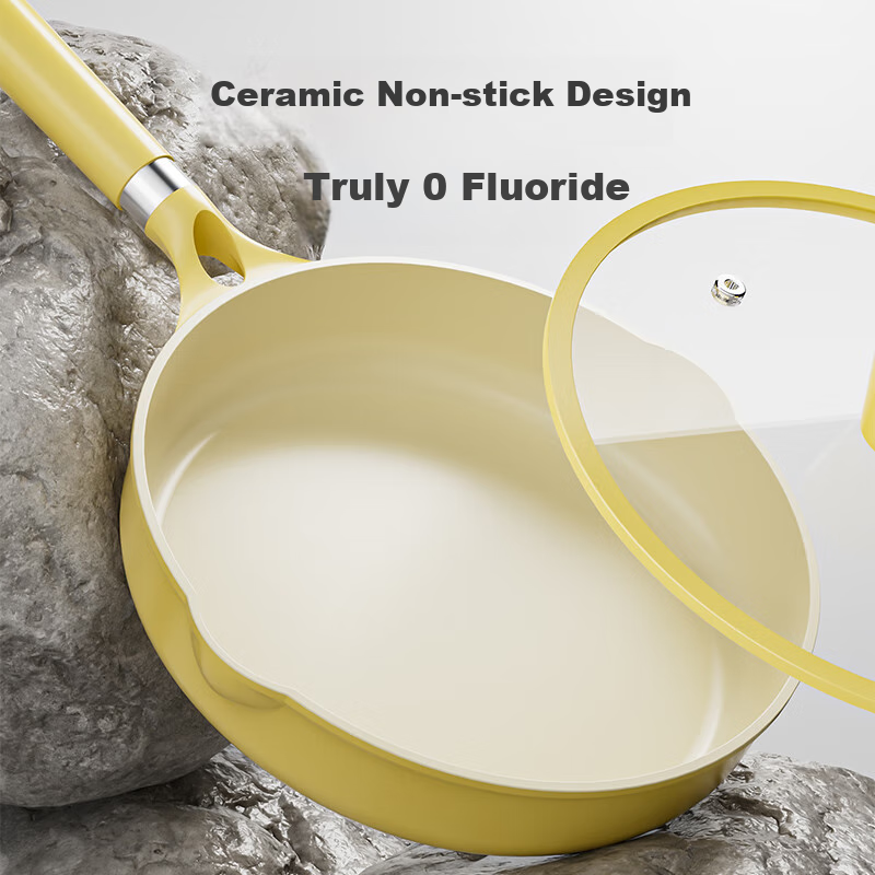 Jingzao Ceramic Non-stick Frying Pan for Eggs, Pancakes, Steaks, Breakfast, Gas...