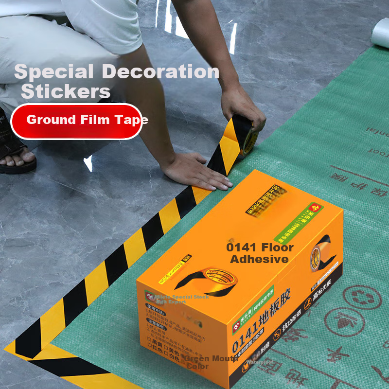 Miluqi PE Warning Tape, Renovation Floor Protection Film, Waterproof And Wear-Re...