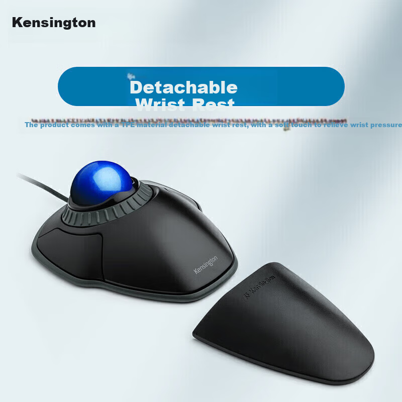 Kensington Trackball Ergonomic Mouse for Home Office Design with Control Ring fo...