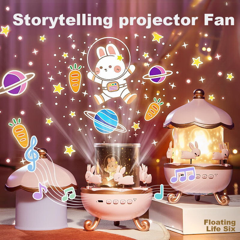 Duofan Christmas Gift, Children's Toy for 2-Year Girls, Birthday Present for Girls Aged 3-6, Starry Sky Projection Lamp