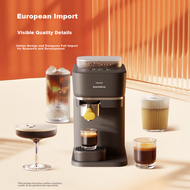 PHILIPS Baristina Fully Automatic Coffee Machine in Powder Pink BAR310/90