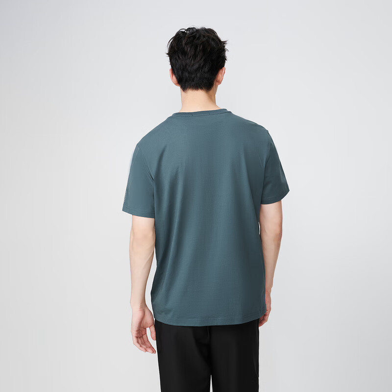 HLA Men's Short Sleeve T-shirt Ice Cool Cotton Cool Feeling Printed Refreshing Round Neck Short Sleeve Men's Summer