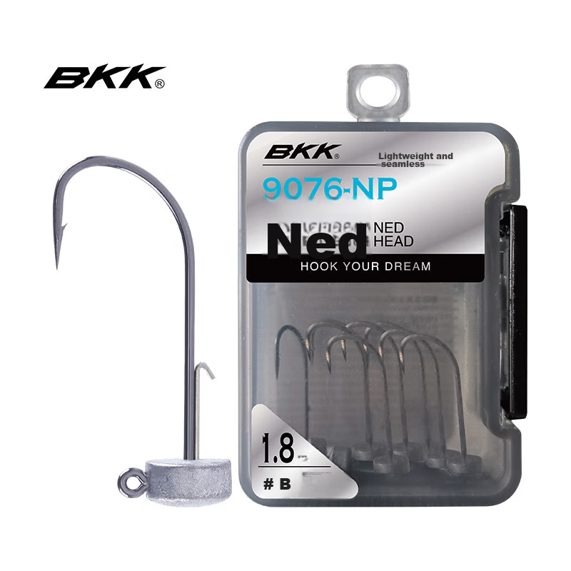 BKKBKK NED Enhanced Wobble Mushroom Head Lead Sinker Hook, Black Pit Floating Shrimp, Wild Fishing for Bass And Mandarin Fish, Lure