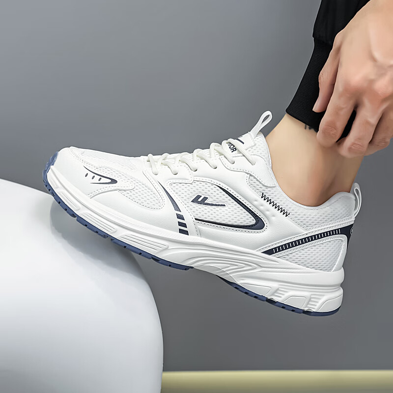 Warrior Men's Mesh Casual Shoes Outdoor Running Shoes WXY(ZA)-4069 Navy Blue size 40