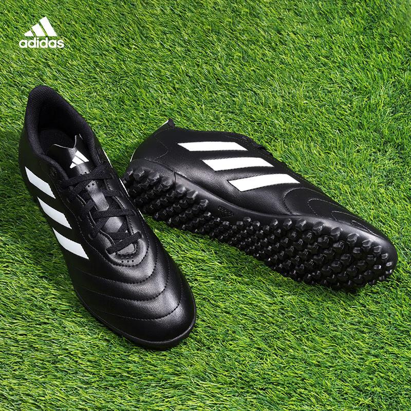 Adidas Soccer Shoes for Men, Turf Cleats TF, Non-Slip Training Shoes for Artificial Grass, HP3063, Black, Size 41