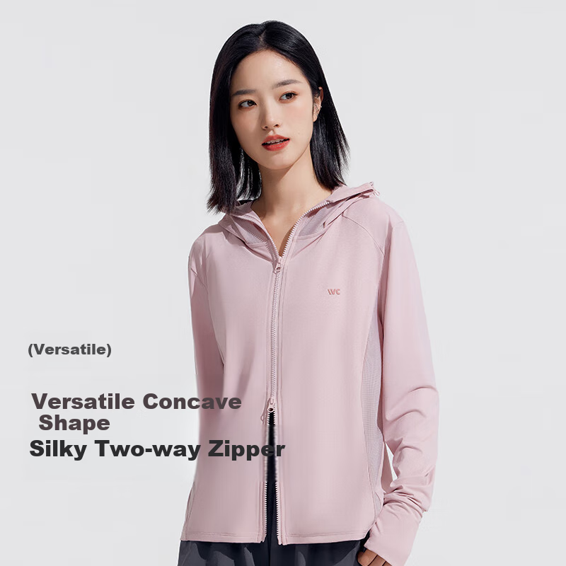 VVC Cheng Yi Same Style Sun Protection Clothing Women's UV Cooling Breathable City Lightweight Outdoor Jacket Dusty Pink M