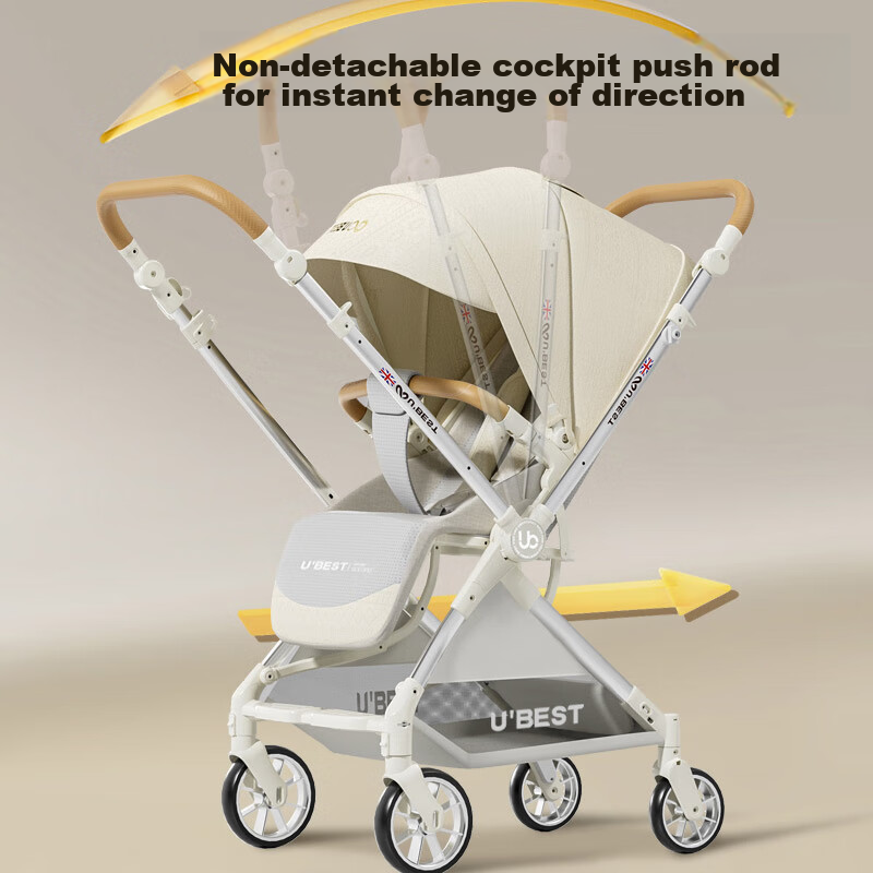 U'BEST Stroller, UK Double-Directional Reclining And Sitting High Landscape Stroller, Baby Walking Aid 3013 Twilight