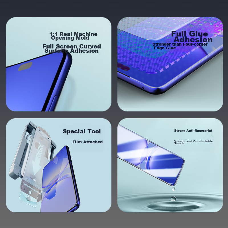 Smorss Full Adhesive Ceramic Screen Protector for Huawei Nova 13 Pro/12 Pro, High-Definition Microcrystalline, Dust-Proof, Shockproof, Full Coverage, Touch-Sensitive, Anti-Fingerprint