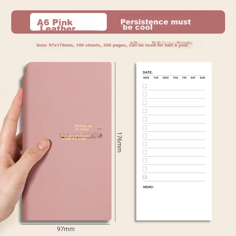 [Lowest Price Online] Ujia Daily Planner, Schedule Book, Study Planner, Time Management Notebook, Compact And Portable, Work Efficiency Manual, Calendar, Journal, To-Do List, And Planner