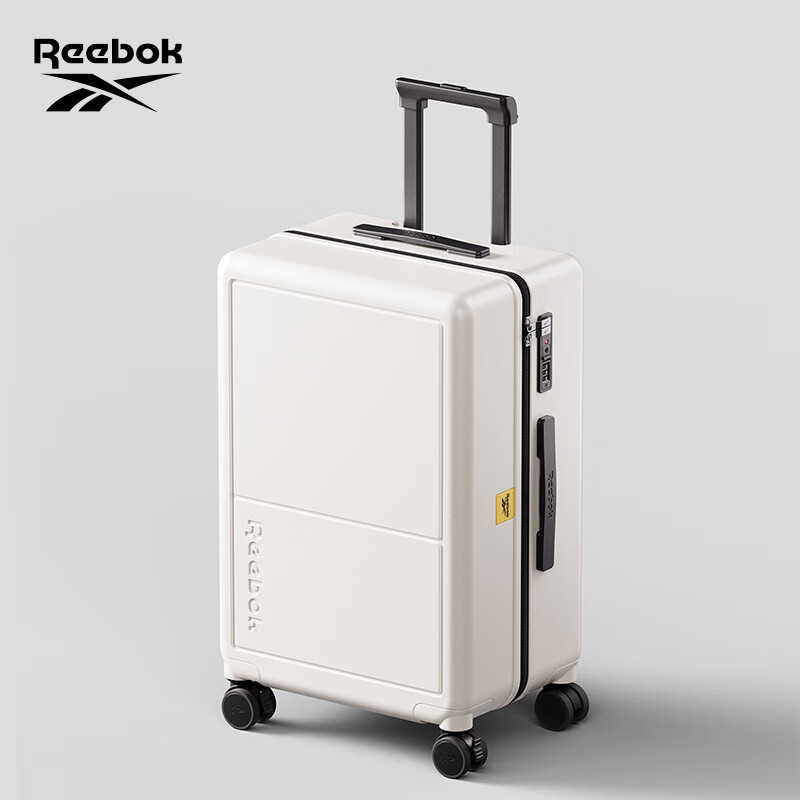 Reebok PC Rolling Luggage Suitcase Multi-functional Large Capacity Travel Password Box Leather Case Haokongbai 24-inch