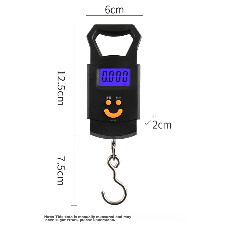 Baijie Portable Electronic Scale, Handheld Kitchen Scale, Commercial Spring Electronic Scale, Handheld Scale, Vegetable Electronic Scale LY-101