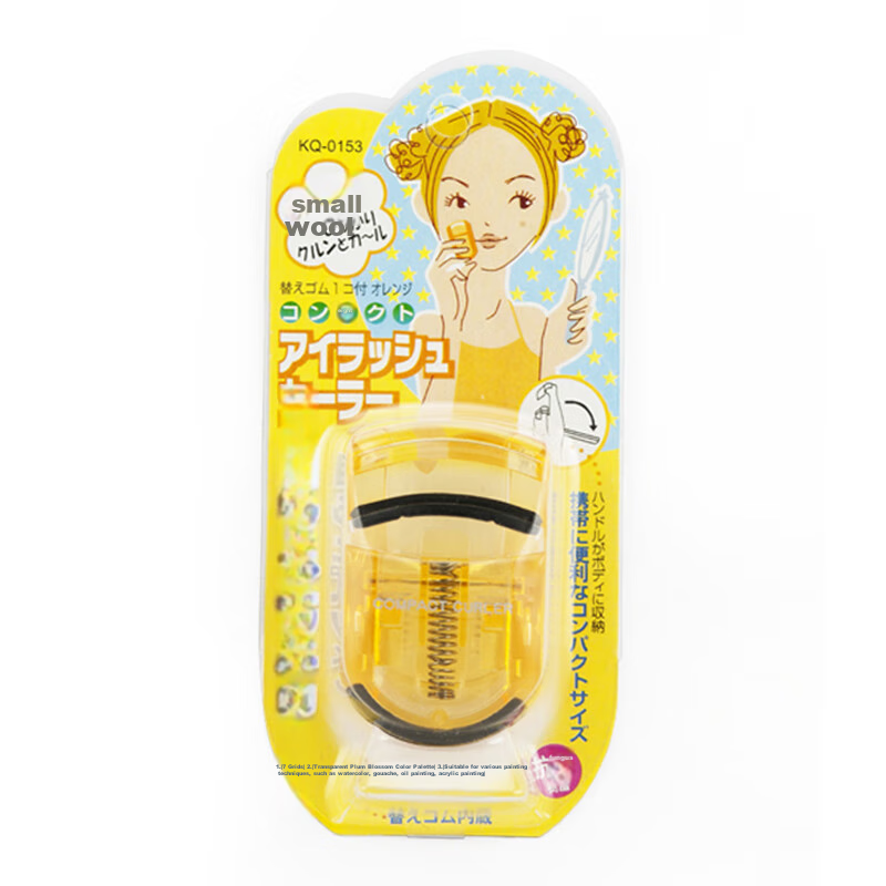 KAI Mini Eyelash Curler, Compact And Portable, Long-Lasting Curl (Orange)