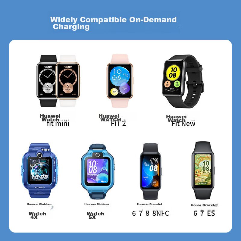 BIAZE Compatible Charging Cable for Huawei Band 8/9/7/NFC/Charger, FIT2/3 Children's Phone Watch 5X/4X/4Pro, Honor Band 9/8/7/6/ES